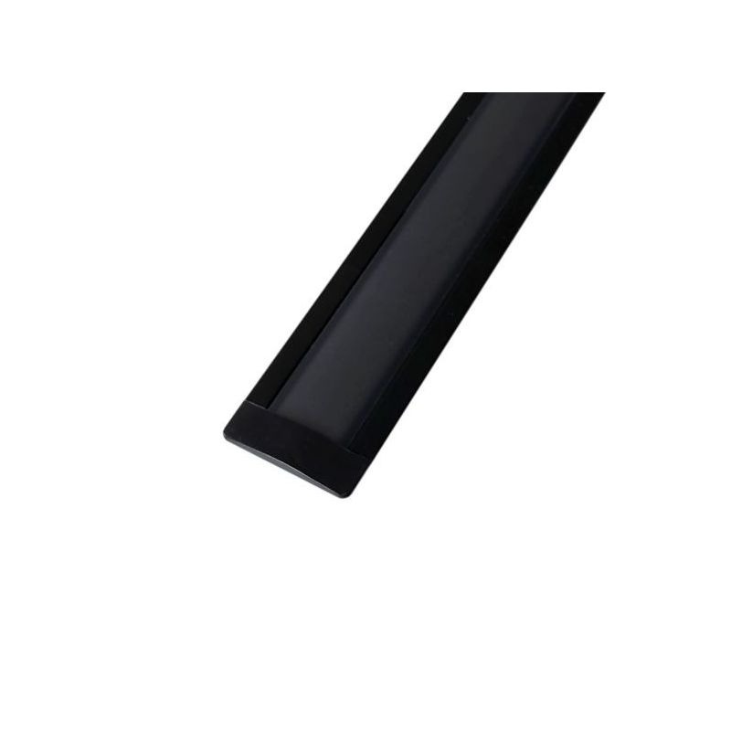 Al profil crni ugradbeni za LED traku ALP-12B 2m + crni frost pokrov X-LIGHT Cijena