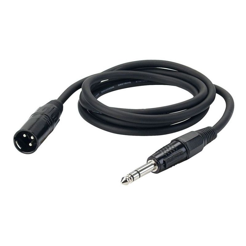 Kabel 1,5m XLR Muški/Stereo banana 6,3mm DAP