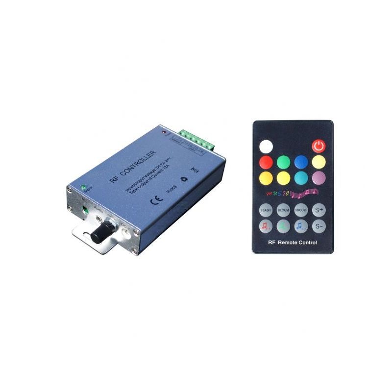 Kontroler za LED traku RGB 3x 4A  s RF daljinskim i audio funkcijom X-LIGHT