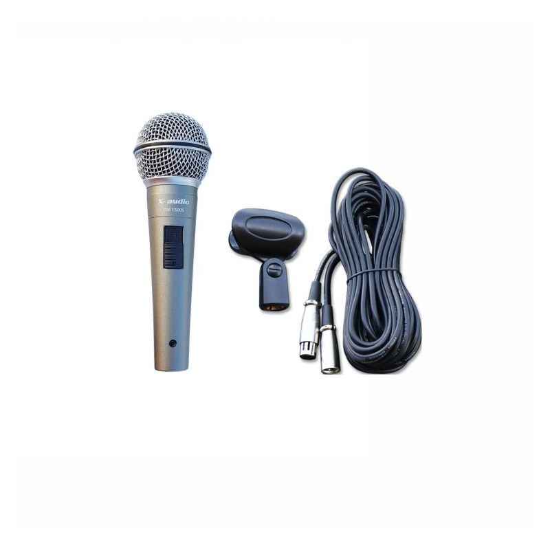 Vokalni profesionalni mikrofon DM-1500S sa sklopkom + 5m kabela i hvataljka X-AUDIO Cijena Akcija