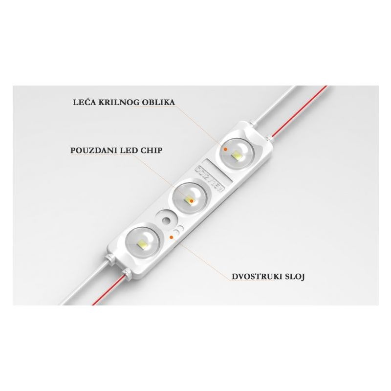 3 LED modul 1,5W hladna bijela X-LIGHT Cijena Akcija