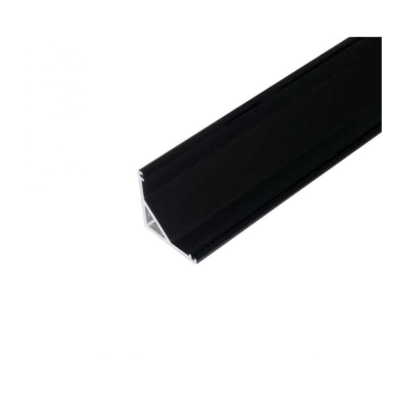 Al profil kutni crni za LED traku ALP-10B 2m + crni frost pokrov X-LIGHT Cijena Akcija