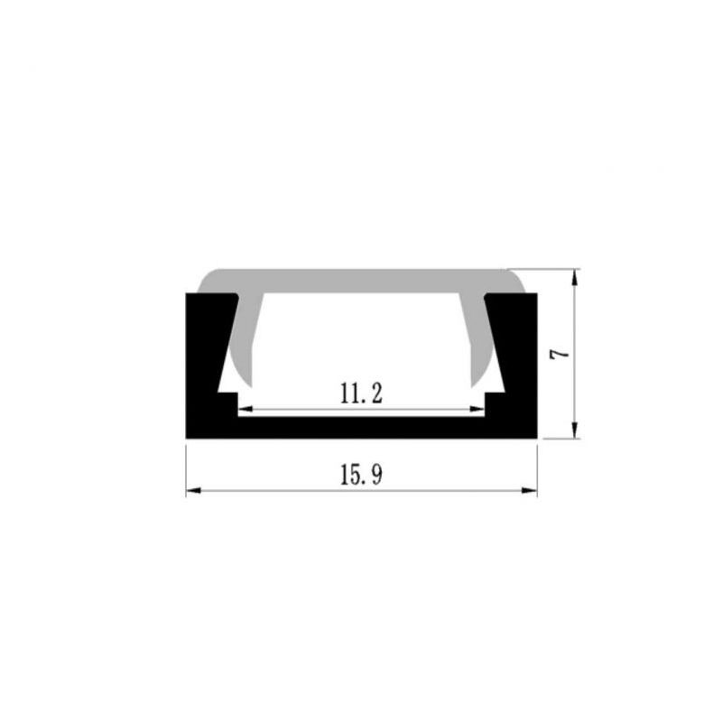 Al profil nadgradni za LED traku ALP-1102-1 2m + frost pokrov X-LIGHT Cijena Akcija