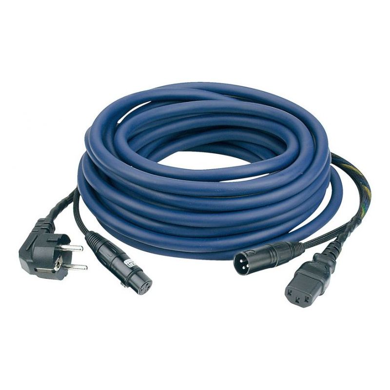AUDIO Powersignal kabel 10mtr šuko/IEC ženski - XLR muško/ženski DAP Cijena