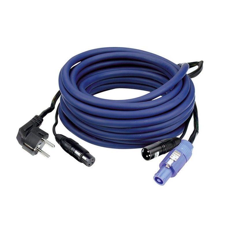 AUDIO Powersignal kabel 10mtr šuko/Powercon-XLR M/Ž DAP Cijena