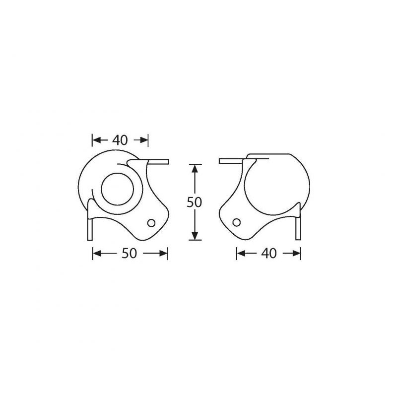 Ball corner - kuglasti kut za rack 52mm s udubljenjem za slaganje ADAM HALL Cijena
