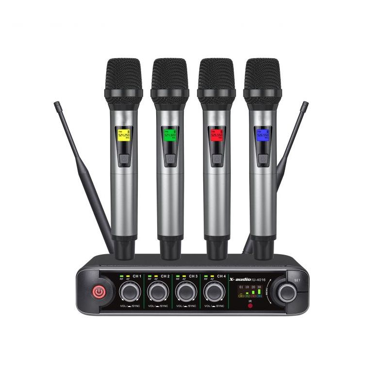 Bežični UHF set IU-4016/IA-22 s 4 mikrofona X-AUDIO Cijena