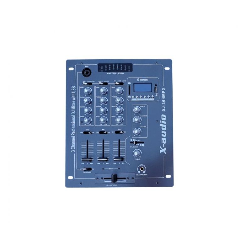 DJ mixer DJ364MP3 3 kanala + 1 mic USB/MP3/BT X-AUDIO Cijena