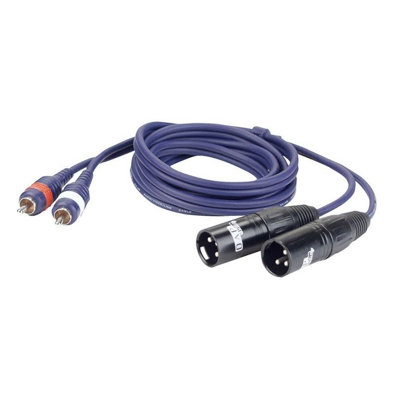 Kabel 1,5mtr 2x XLR muški/2x RCA  DAP Cijena