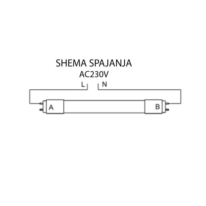 LED cijev T8 Sun-Light 60cm 9W hladna bijela X-LIGHT Cijena