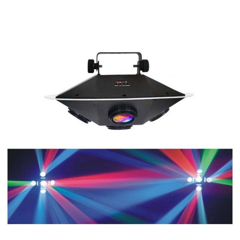 LED multiefekt UFO 25x 3W RGBWY + 60x plavi SMD LED  X-LIGHT Cijena