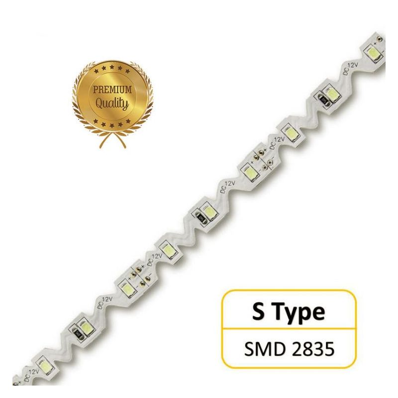 LED traka S-type SMD2835 60led/m, 12W/m 24V hladna bijela IP-20  X-LIGHT