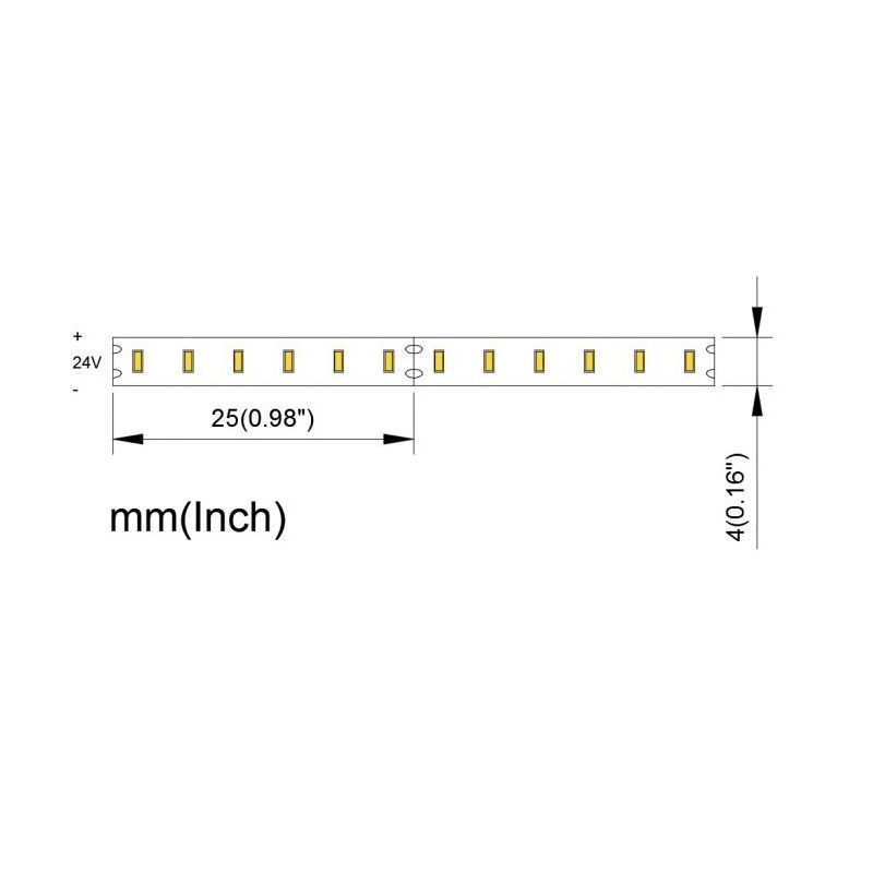 LED traka SMD1808 240led/m, 10W/m 24V topla bijela IP-20 4mm  X-LIGHT Cijena Akcija