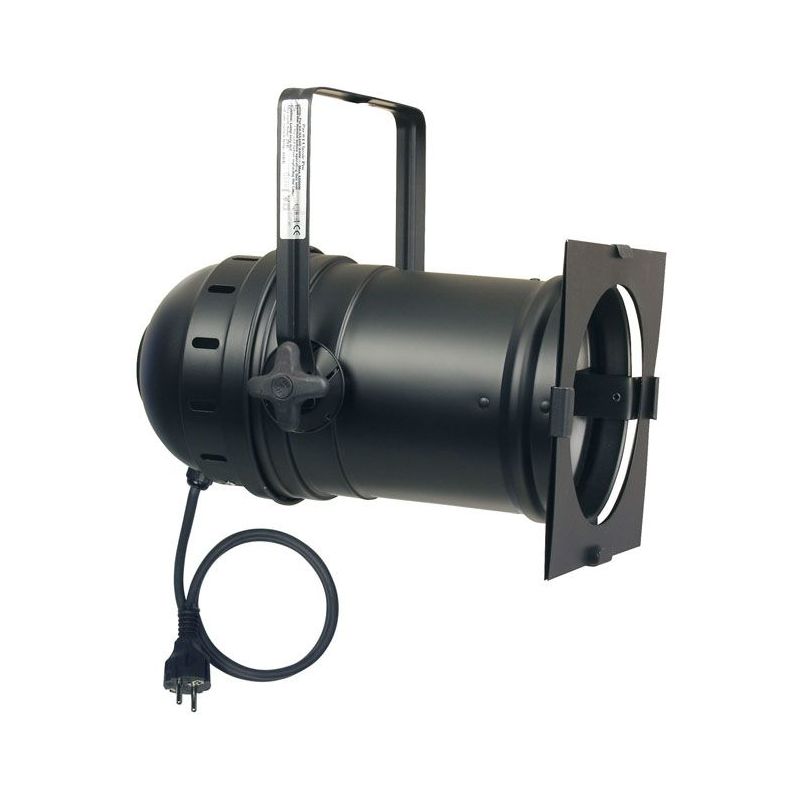 Par 64 crni reflektor sa kablom, šuko utikačem i zakretanjem žarulje SHOWTEC Cijena