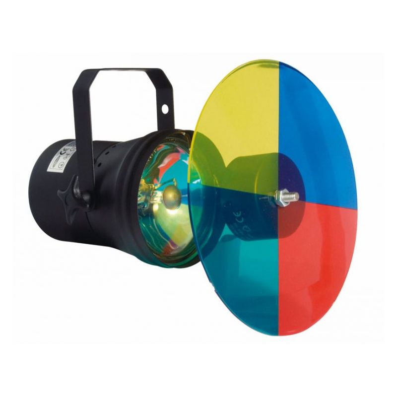Pinspot PAR36 s kotačem 4 boje + reflektor sa žaruljom SHOWGEAR Cijena