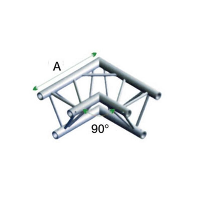 PT30-003 Al konstrukcija trokut, kut 90° + spajalice MILOS