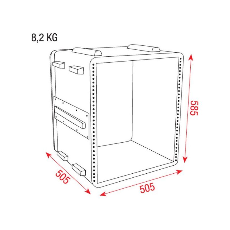 Rack Case 19’’ 12HE plastični kofer SHOWGEAR Cijena
