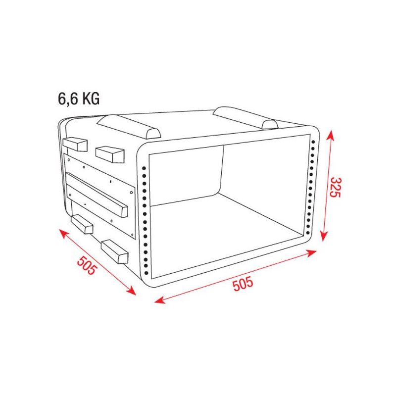 Rack Case 19’’ 6HE plastični kofer SHOWGEAR Cijena