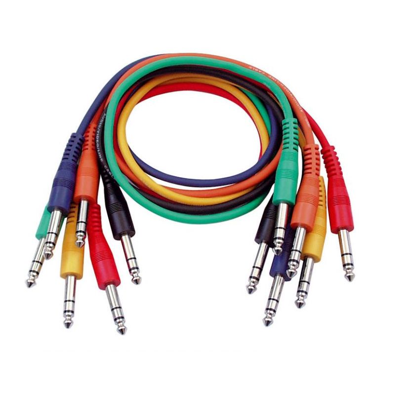 Stereo Patch kabel 60cm - ravni konektori, pakiranje 6 boja DAP