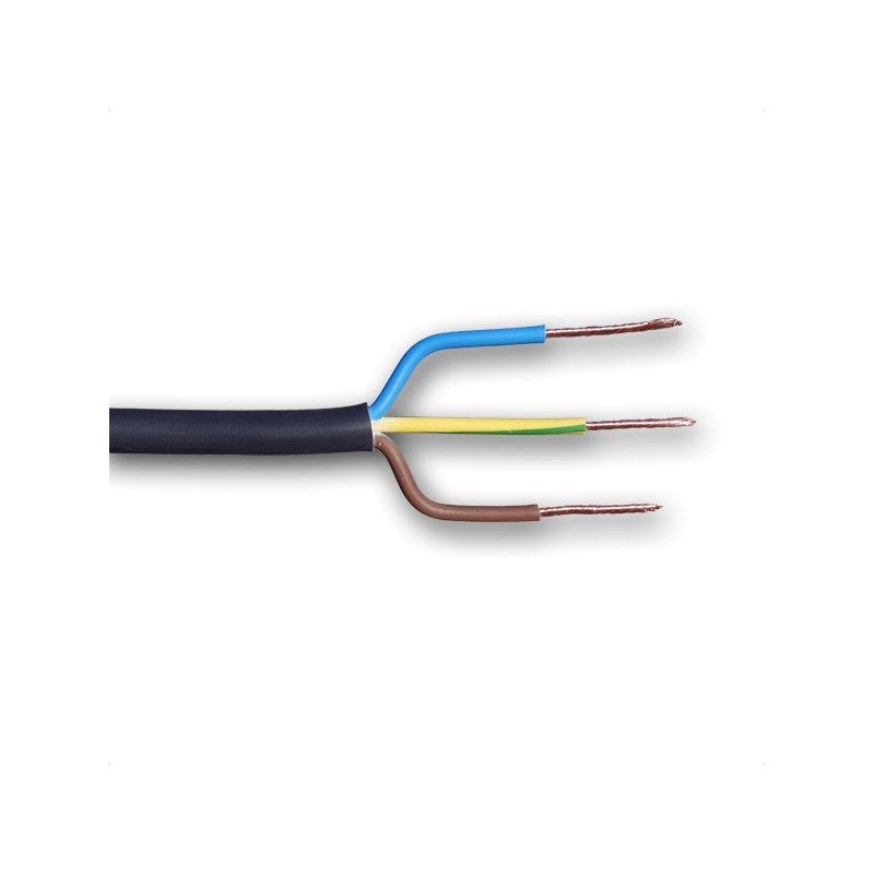 Strujni kabel mekani 3x 1,5 sa crnim PVC bužirom (PP/J) H03VV-F Cijena