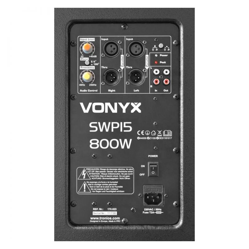 Sub woofer SWP15 15” 400W RMS VONYX Cijena Akcija