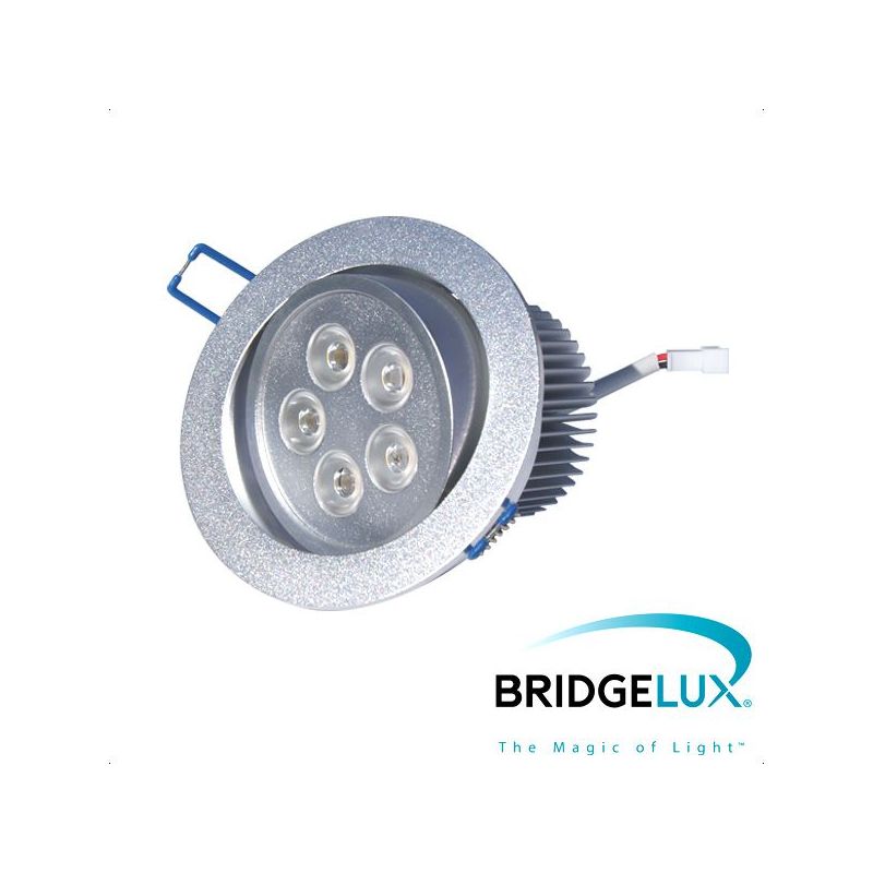 Ugradbena LED lampa 5x 1W 60° topla bijela (Bridgelux led) X-LIGHT