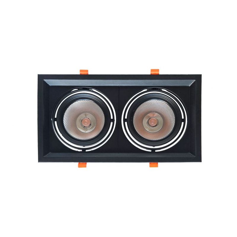 Ugradbena LED lampa Duo 2x 18W 4000K crno kućište X-LIGHT Cijena