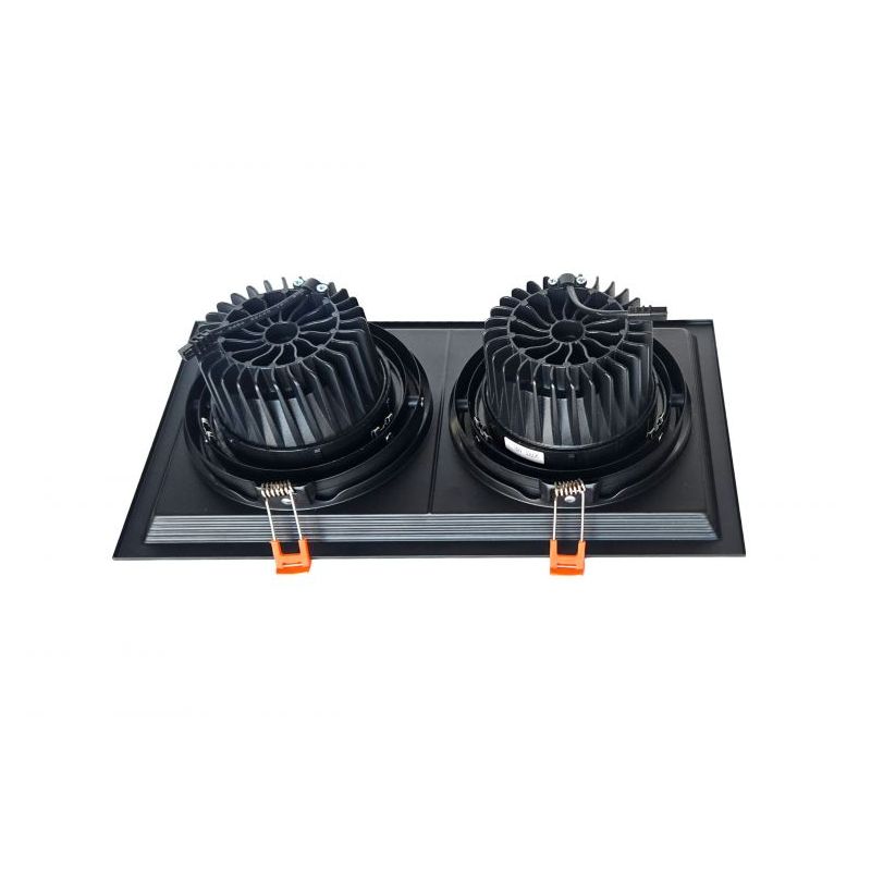 Ugradbena LED lampa Duo 2x 18W 4000K crno kućište X-LIGHT Cijena