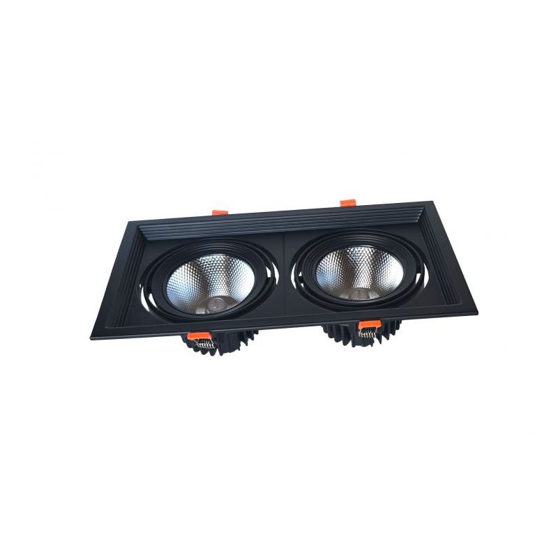 Ugradbena LED lampa Duo 2x 18W 4000K crno kućište X-LIGHT Cijena Akcija