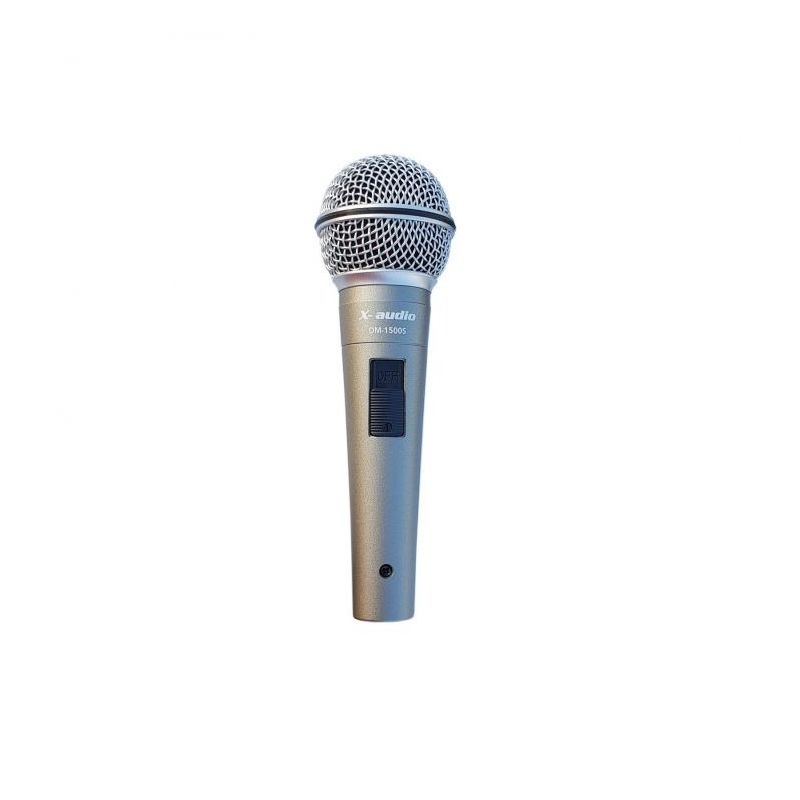 Vokalni profesionalni mikrofon DM-1500S sa sklopkom + 5m kabela i hvataljka X-AUDIO Cijena