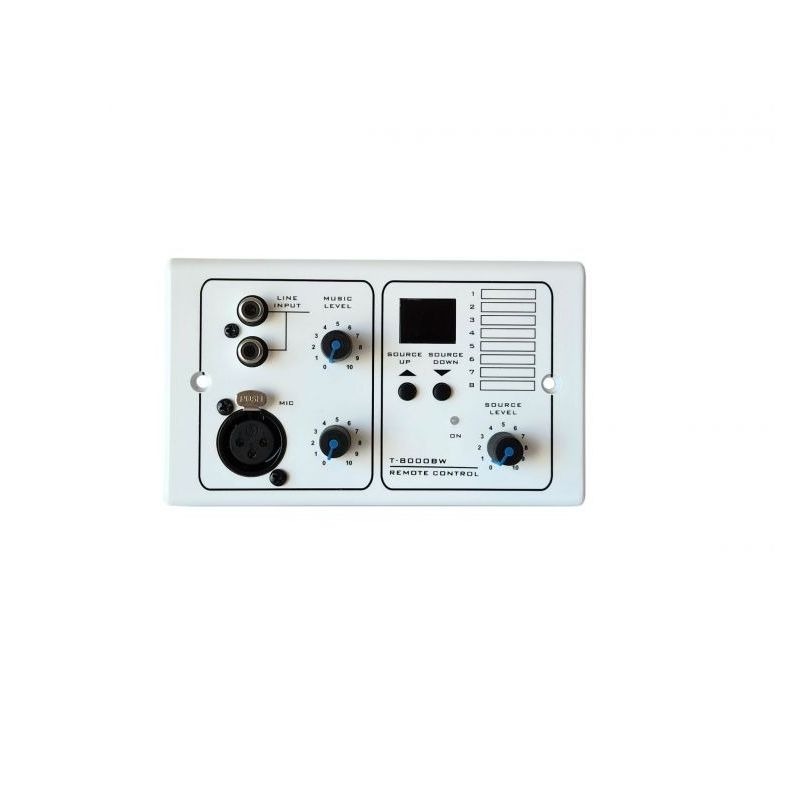 Zidni kontroler ABS 8+1 lokalne zone, 1 mic ulaz, 1 line ulaz X-AUDIO Cijena