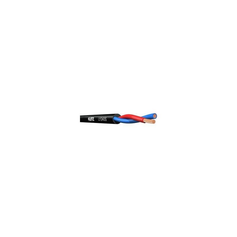Zvučnički kabel 2x 4mm s PVC bužirom, crni KLOTZ