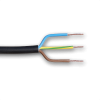 Strujni kabel mekani 3x 0,75 sa crnim PVC bužirom (PP/L) H03VV-F