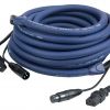 LIGHT Powersignal kabel 10m šuko/IEC ženski/muški XLR DAP