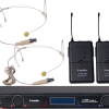 Bežični UHF set 2 naglavna mikrofona, fiksne freq. 619,15MHz/680,45MHz X-AUDIO