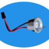 Ugradbena Mini LED lampa 1x 1W plava bez napajanja (Epistar led) X-LIGHT