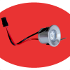 Ugradbena Mini LED lampa 1x 1W crvena bez napajanja (Epistar led) X-LIGHT